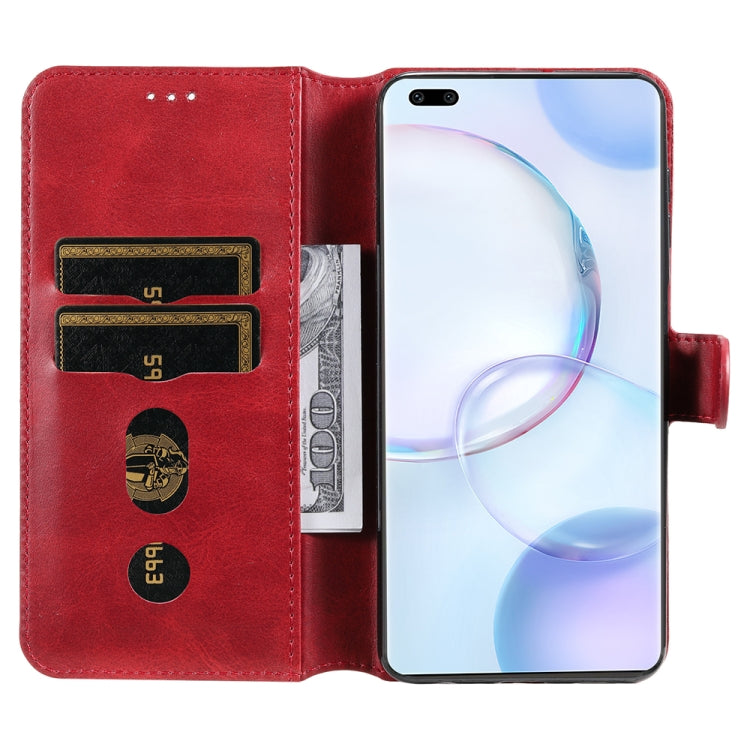 For Honor 50 Pro / Huawei Nova 9 Pro JUNSUNMAY Calf Texture Leather Phone Case(Red) by JUNSUNMAY
