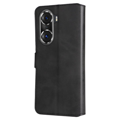 For Honor 50 SE / Huawei Nova 9 SE JUNSUNMAY Calf Texture Leather Phone Case(Black) by JUNSUNMAY
