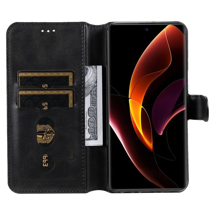 For Honor 50 SE / Huawei Nova 9 SE JUNSUNMAY Calf Texture Leather Phone Case(Black) by JUNSUNMAY