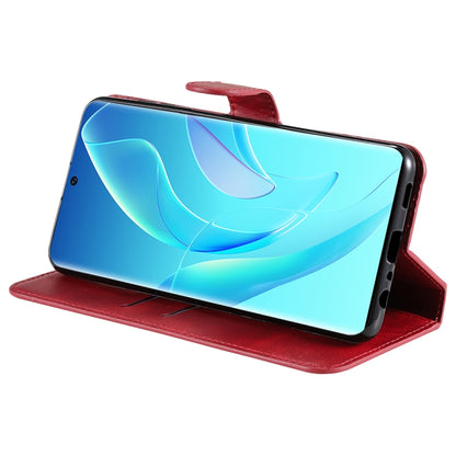 For Honor 60 JUNSUNMAY Calf Texture Leather Phone Case(Red) by JUNSUNMAY