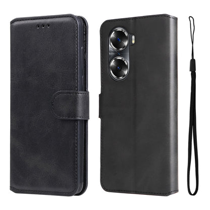 For Honor 60 JUNSUNMAY Calf Texture Leather Phone Case(Black) by JUNSUNMAY