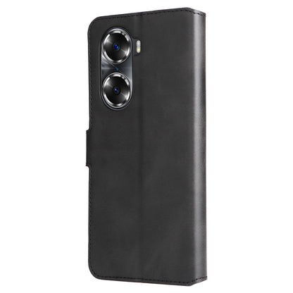 For Honor 60 JUNSUNMAY Calf Texture Leather Phone Case(Black) by JUNSUNMAY