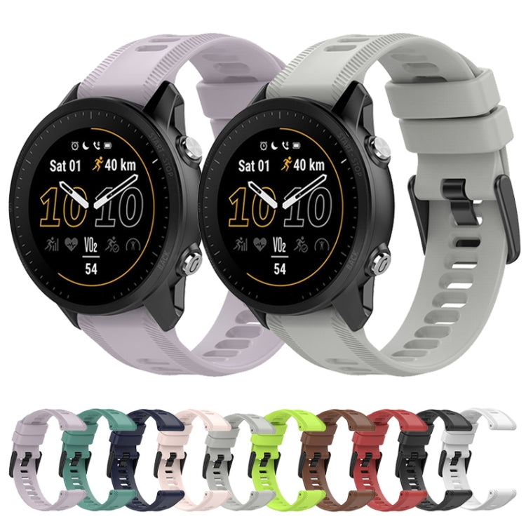 For Garmin Fenix 6 Sapphire GPS 22mm Solid Color Silicone Watch Band(White) by bashfashion