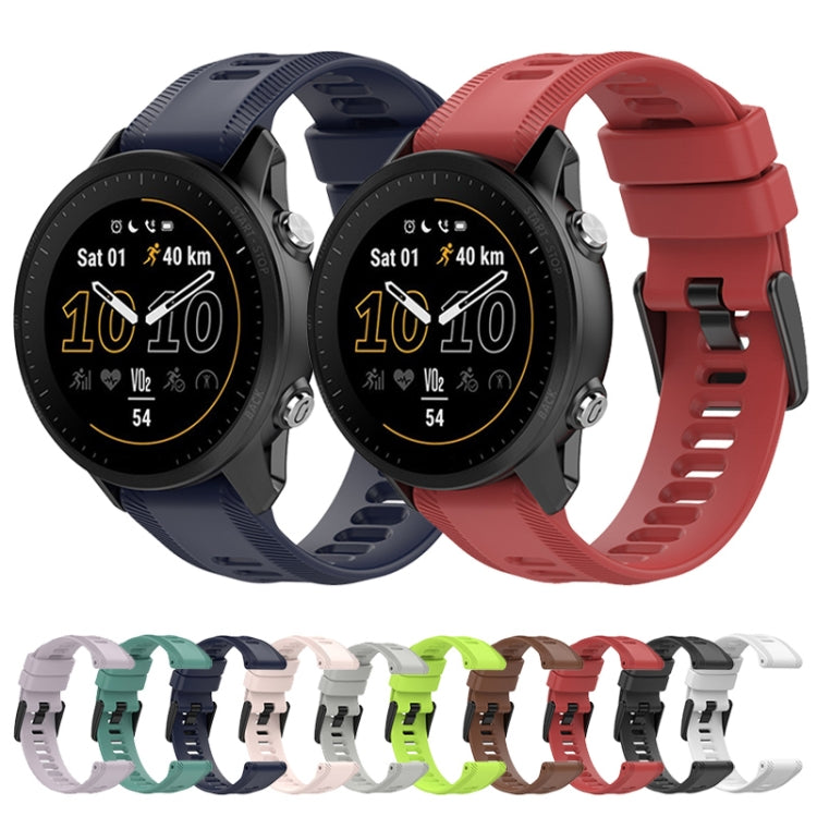 For Garmin Quatix 5 Sapphire 22mm Solid Color Silicone Watch Band(White) by bashfashion