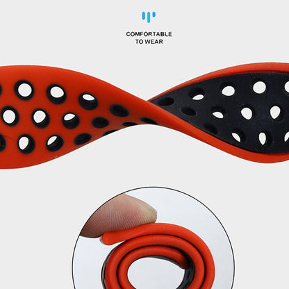 For Samsung Galaxy Watch 46mm 22mm Two-Color Breathable Silicone Watch Band(Orange+Black) by bashfashion