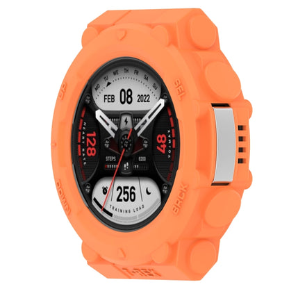 For Amazfit T-Tex 2 Shockproof TPU Protective Watch Case(Orange) by bashfashion
