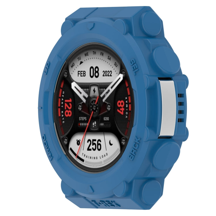 For Amazfit T-Tex 2 Shockproof TPU Protective Watch Case(Blue) by bashfashion