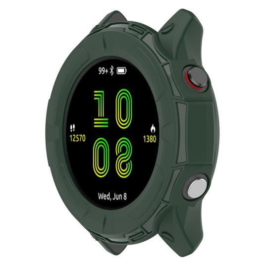For Garmin Forerunner 955 Shockproof TPU Protective Watch Case(Green) by bashfashion