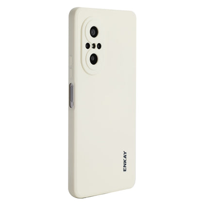 For Huawei Nova 9 SE / Honor 50 SE ENKAY Liquid Silicone Shockproof Phone Case(Beige) by ENKAY