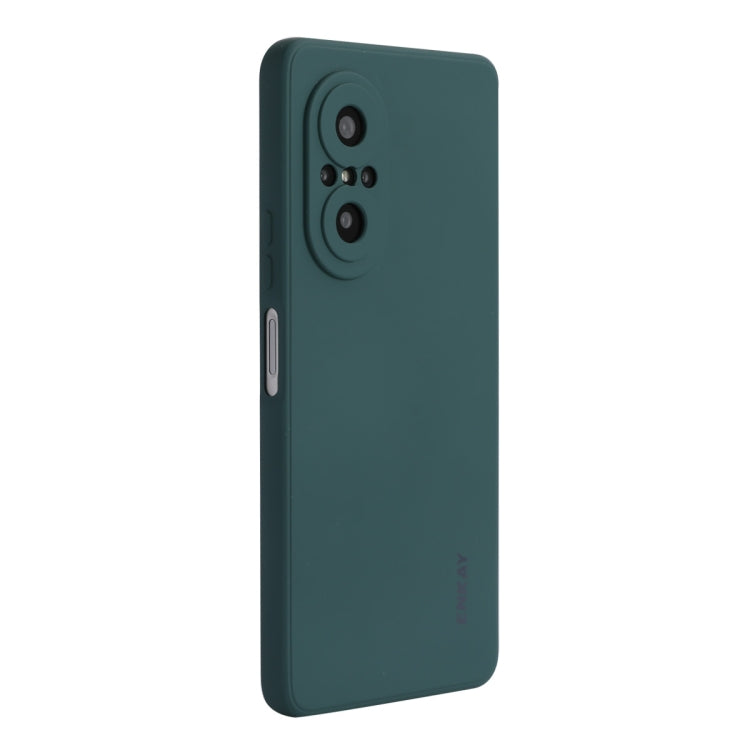 For Huawei Nova 9 SE / Honor 50 SE ENKAY Liquid Silicone Shockproof Phone Case(Dark Green) by ENKAY