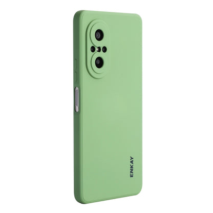 For Huawei Nova 9 SE / Honor 50 SE ENKAY Liquid Silicone Shockproof Phone Case(Light Green) by ENKAY