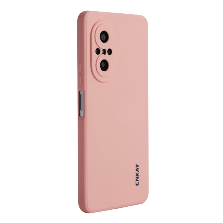 For Huawei Nova 9 SE / Honor 50 SE ENKAY Liquid Silicone Shockproof Phone Case(Pink) by ENKAY