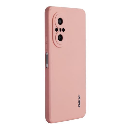 For Huawei Nova 9 SE / Honor 50 SE ENKAY Liquid Silicone Shockproof Phone Case(Pink) by ENKAY