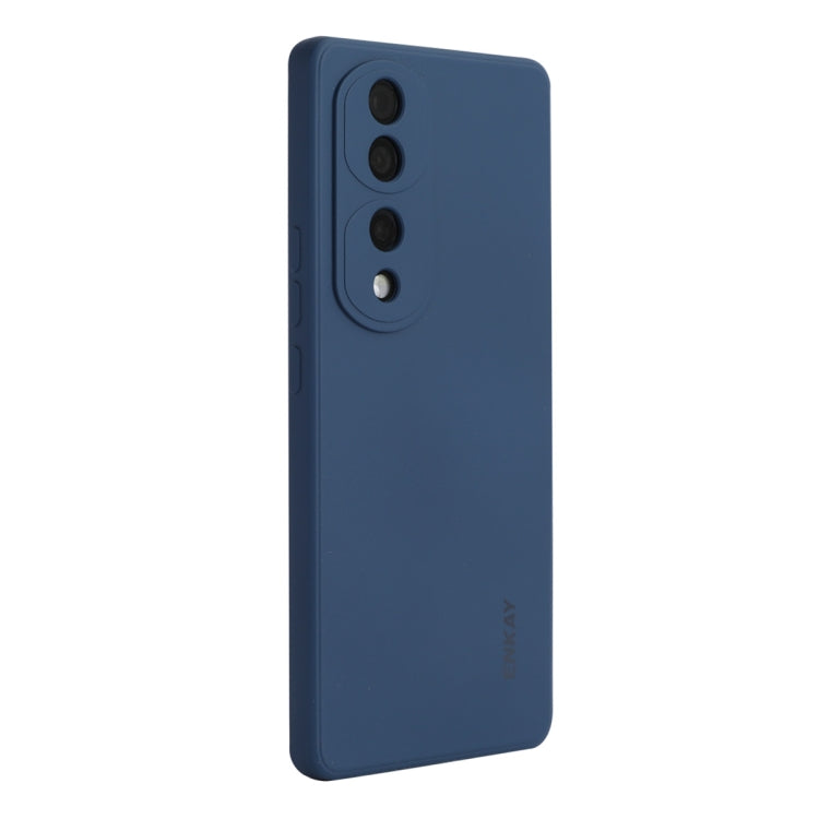 For Honor 70 ENKAY Liquid Silicone Shockproof Phone Case(Dark Blue) by ENKAY