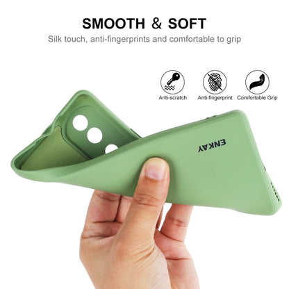For Honor 70 ENKAY Liquid Silicone Shockproof Phone Case(Dark Green) by ENKAY