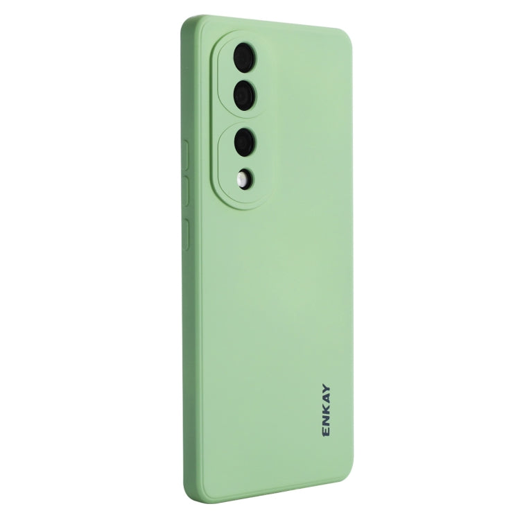 For Honor 70 Pro / Pro+ ENKAY Liquid Silicone Shockproof Phone Case(Light Green) by ENKAY