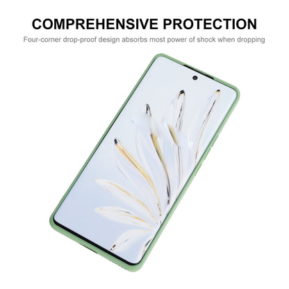 For Honor 70 Pro / Pro+ ENKAY Liquid Silicone Shockproof Phone Case(Light Green) by ENKAY