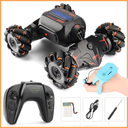 MoFun JC02 2.4G remote control twist multi-function stunt car Dual control For Orange For Green by bashfashion