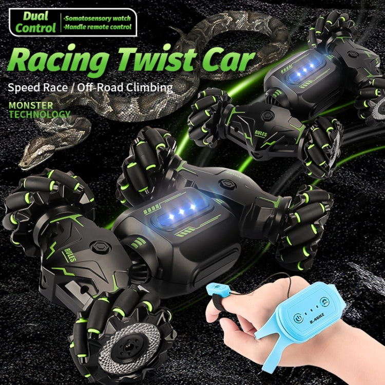 MoFun JC02 2.4G remote control twist multi-function stunt car Dual control For Orange For Green by bashfashion