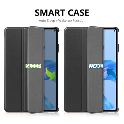 For Huawei MatePad Pro 11 2022 ENKAY Plastic Back Cover Smart Leather Stand Case(Dark Green) by ENKAY