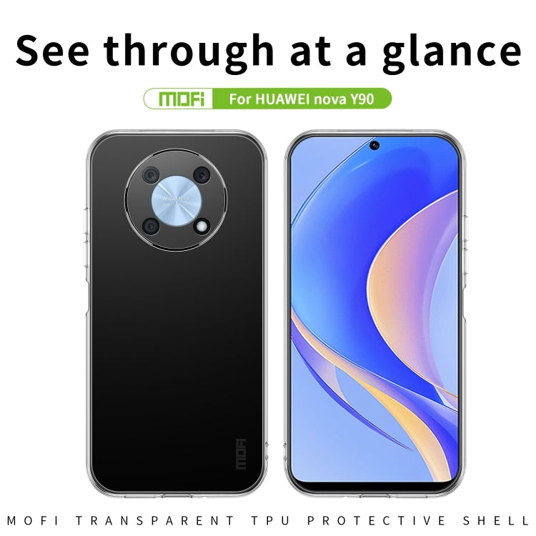 For Huawei nova Y90 / Enjoy 50 Pro MOFI Ming Series Ultra-thin TPU Phone Case(Transparent) by MOFI