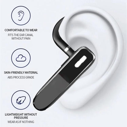 K50 Bluetooth-compatible 5.3 Business Ear-hook Earphone with Mic by bashfashion