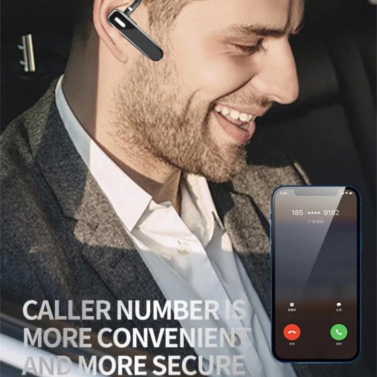 K50 Bluetooth-compatible 5.3 Business Ear-hook Earphone with Mic by bashfashion