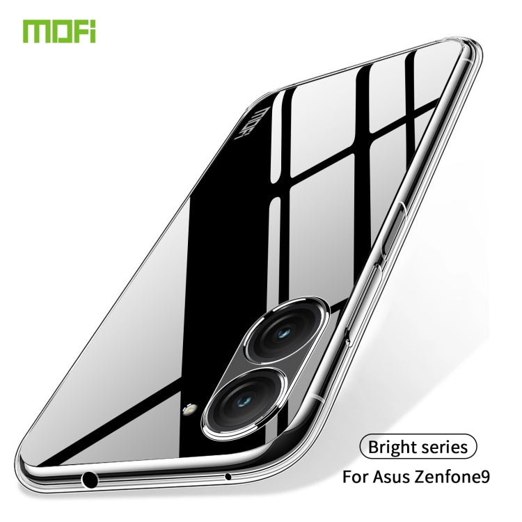 For Asus Zenfone9 MOFI Ming Series Ultra-thin TPU Phone Case(Transparent) by MOFI