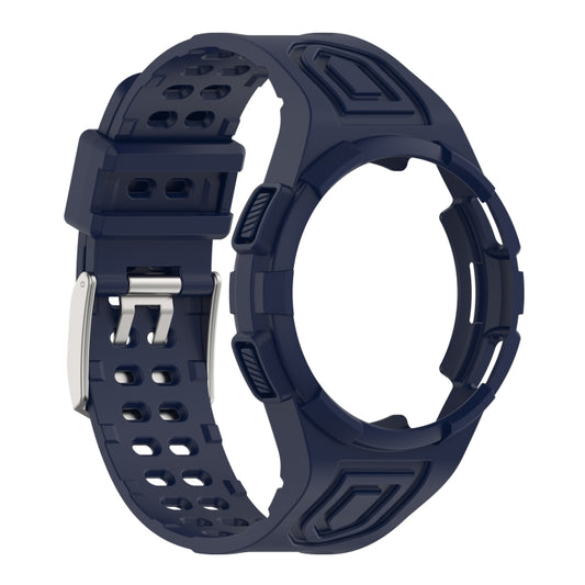 For Samsung Galaxy Watch5 40mm Armor Integrated TPU Double-Pin Buckle Smart Watch Band(Dark Blue) by bashfashion