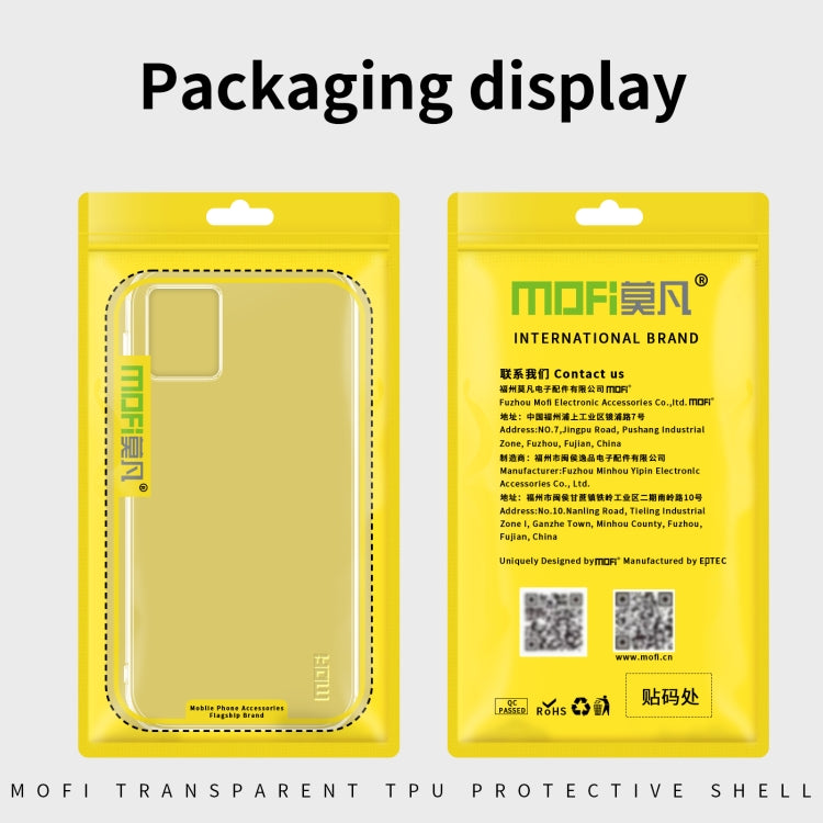 For Motorola Moto G32 MOFI Ming Series Ultra-thin TPU Phone Case(Transparent) by MOFI