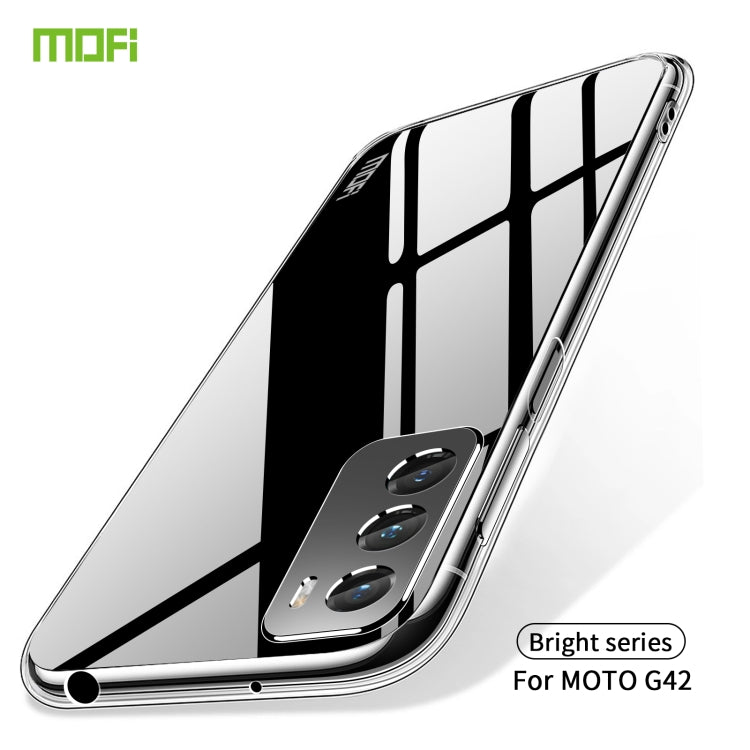 For Motorola Moto G42 MOFI Ming Series Ultra-thin TPU Phone Case(Transparent) by MOFI