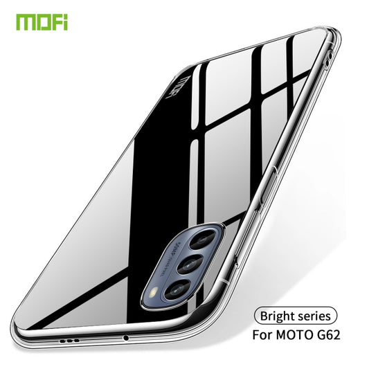 For Motorola Moto G62 5G MOFI Ming Series Ultra-thin TPU Phone Case(Transparent) by MOFI