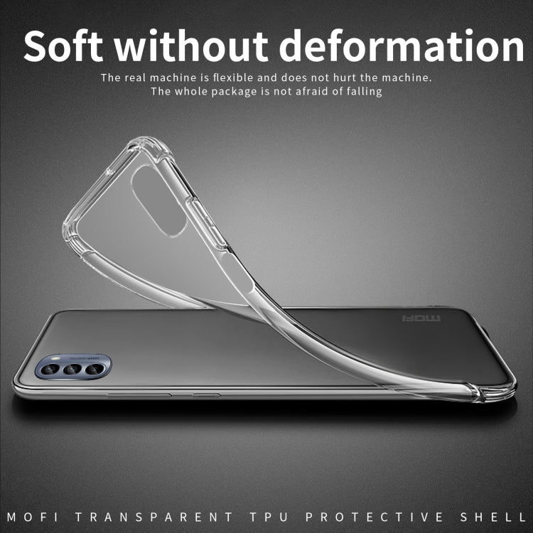 For Motorola Moto G62 5G MOFI Ming Series Ultra-thin TPU Phone Case(Transparent) by MOFI