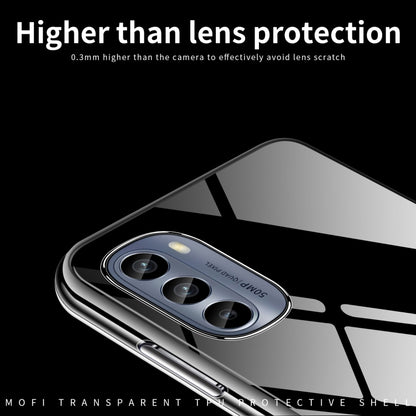 For Motorola Moto G62 5G MOFI Ming Series Ultra-thin TPU Phone Case(Transparent) by MOFI