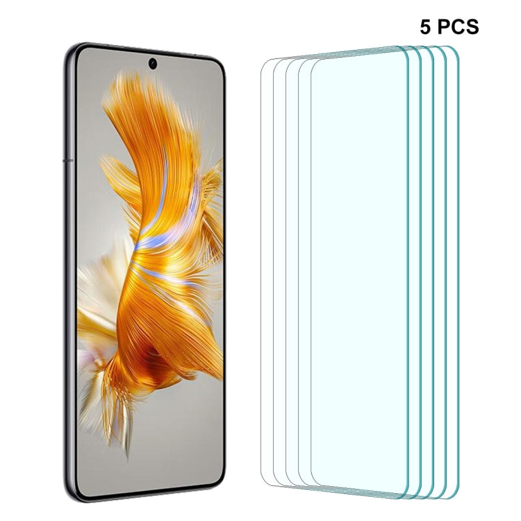 For Huawei Mate 50 / 50E 5pcs ENKAY 0.26mm 9H 2.5D Curved Tempered Glass Flim by ENKAY