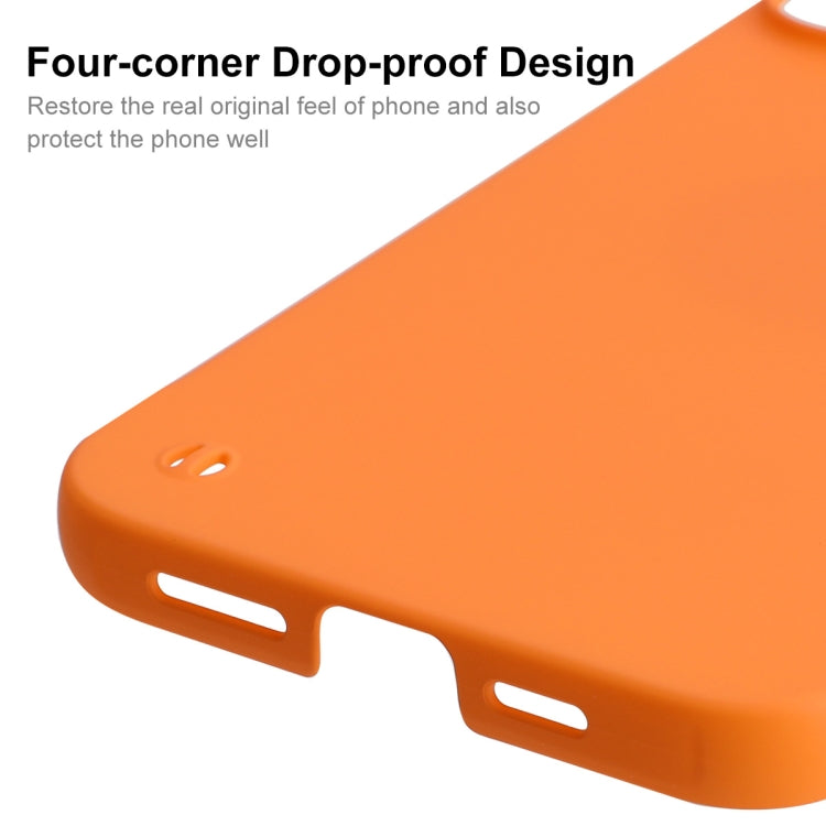 For iPhone 14 Plus ENKAY Matte Frameless PC Phone Case(Orange) by ENKAY