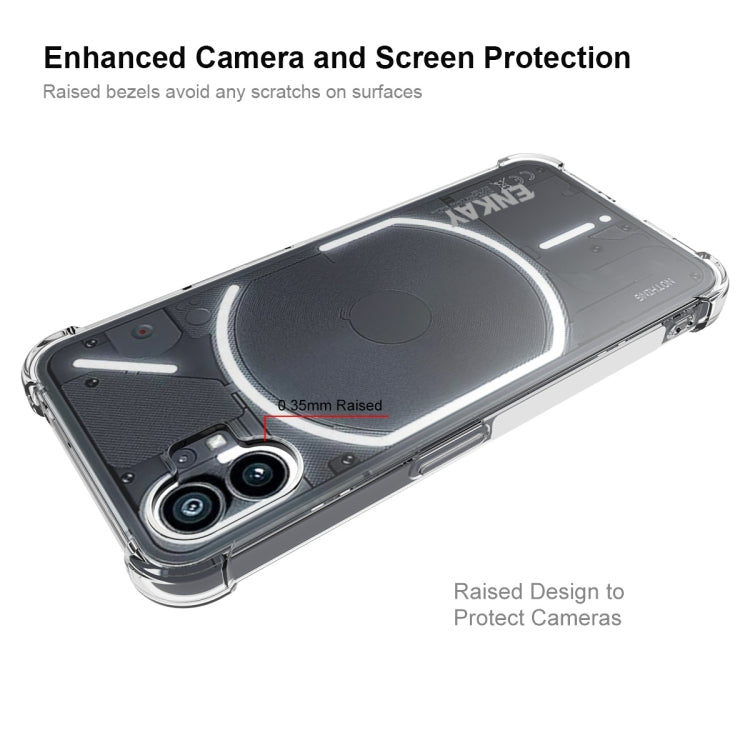 For Nothing Phone 1 ENKAY Clear TPU Shockproof Phone Case by ENKAY