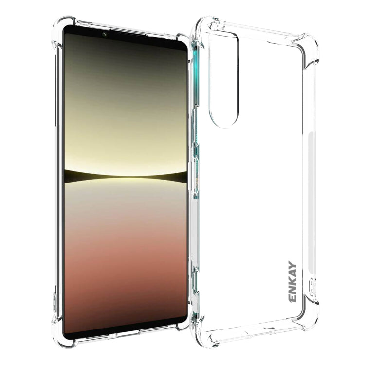 For Sony Xperia 5 IV ENKAY Clear TPU Shockproof Phone Case by ENKAY