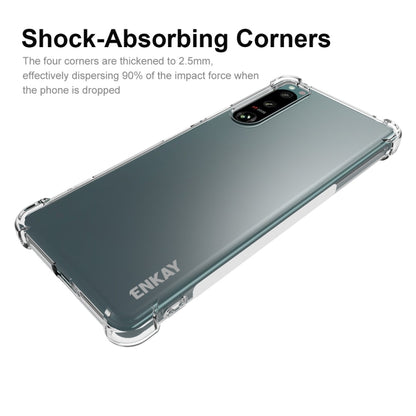 For Sony Xperia 5 IV ENKAY Clear TPU Shockproof Phone Case by ENKAY