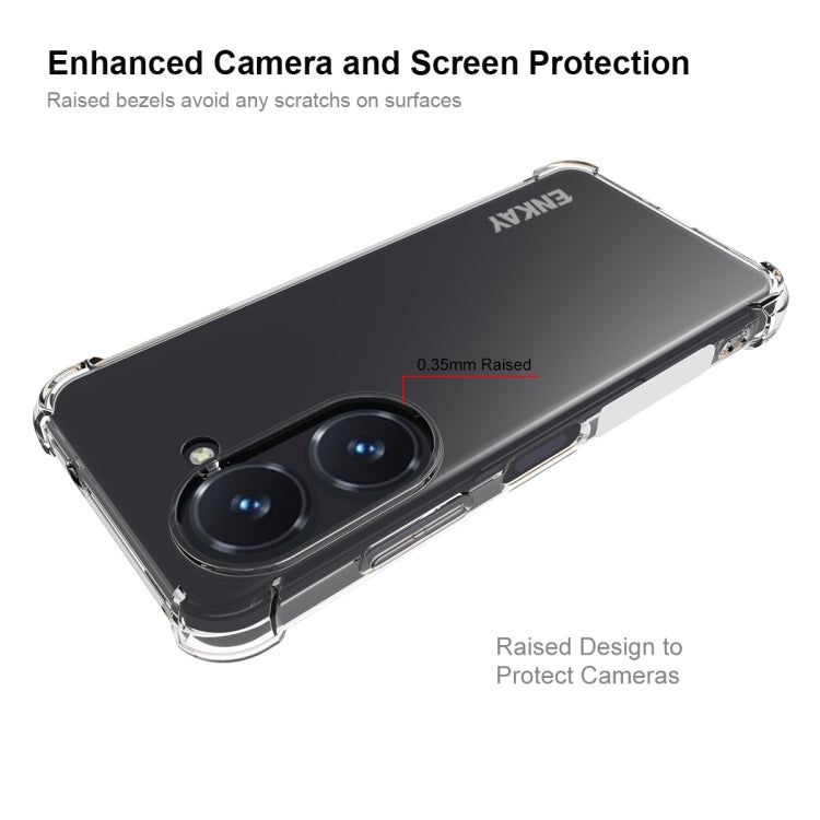 For Asus Zenfone 9 ENKAY Clear TPU Shockproof Phone Case by ENKAY