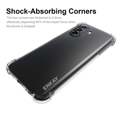 For Huawei Enjoy 50 4G / Nova Y70 Plus 4G Global ENKAY Clear TPU Shockproof Phone Case by ENKAY
