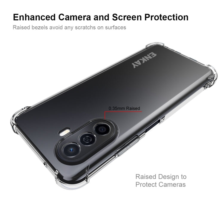 For Huawei Enjoy 50 4G / Nova Y70 Plus 4G Global ENKAY Clear TPU Shockproof Phone Case by ENKAY