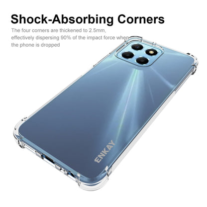 For Honor X8 5G ENKAY Clear TPU Shockproof Phone Case by ENKAY