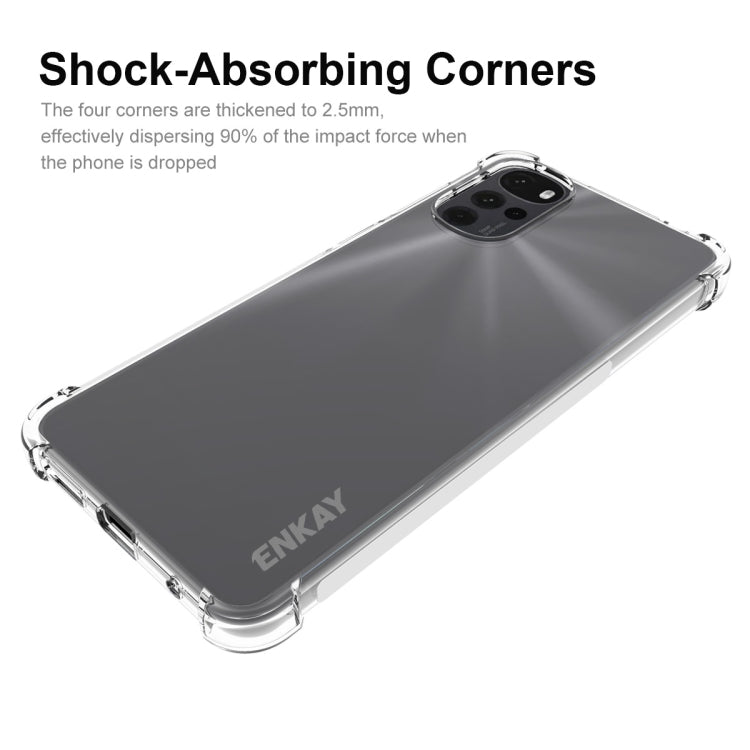 For Motorola Moto G22 4G ENKAY Clear TPU Shockproof Phone Case by ENKAY