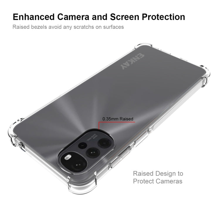 For Motorola Moto G22 4G ENKAY Clear TPU Shockproof Phone Case by ENKAY