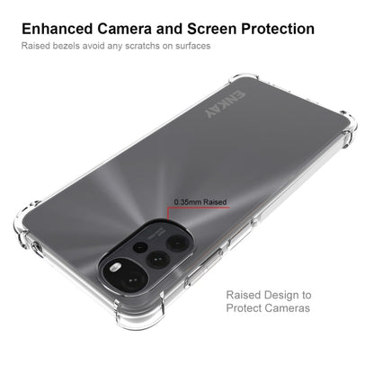 For Motorola Moto G22 4G ENKAY Clear TPU Shockproof Phone Case by ENKAY