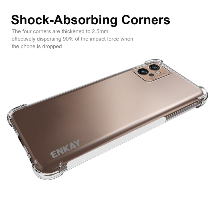 For Motorola Moto G32 ENKAY Clear TPU Shockproof Phone Case by ENKAY