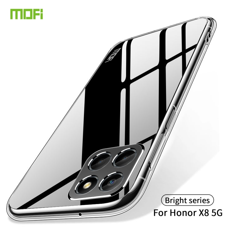For Honor X8 5G MOFI Ming Series Ultra-thin TPU Phone Case(Transparent) by MOFI