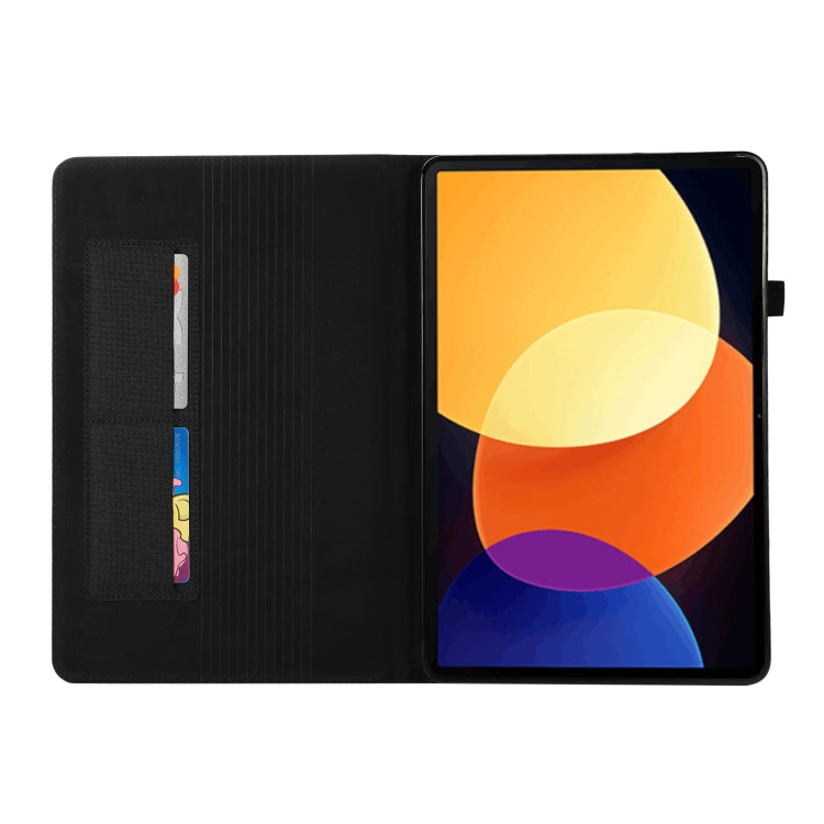 For Xiaomi Mi Pad 5 Pro 12.4 Fabric Leather Tablet Case(Black) by bashfashion