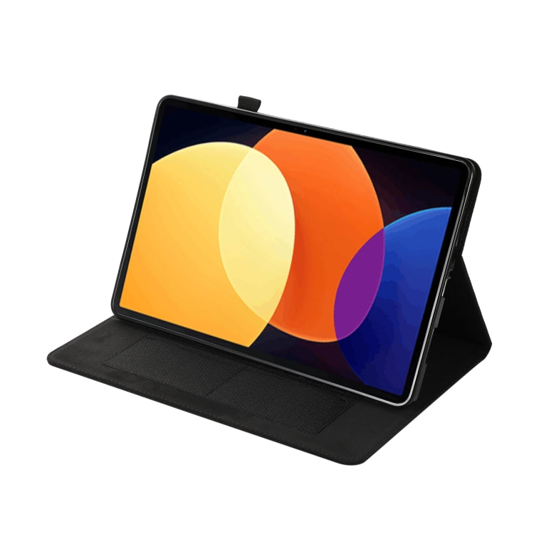For Xiaomi Mi Pad 5 Pro 12.4 Fabric Leather Tablet Case(Black) by bashfashion